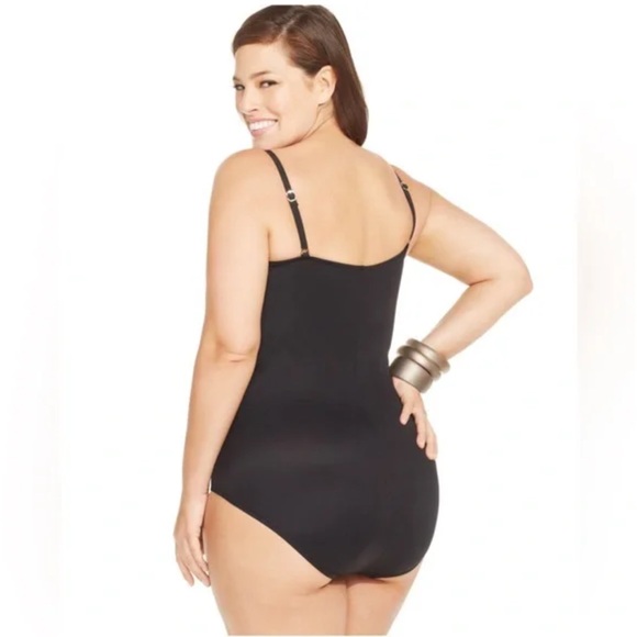 MAGICSUIT Rialto One Piece Ruched Black Swimsuit 14DD - Picture 2 of 13